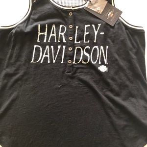 Harley Davidson Black Tank